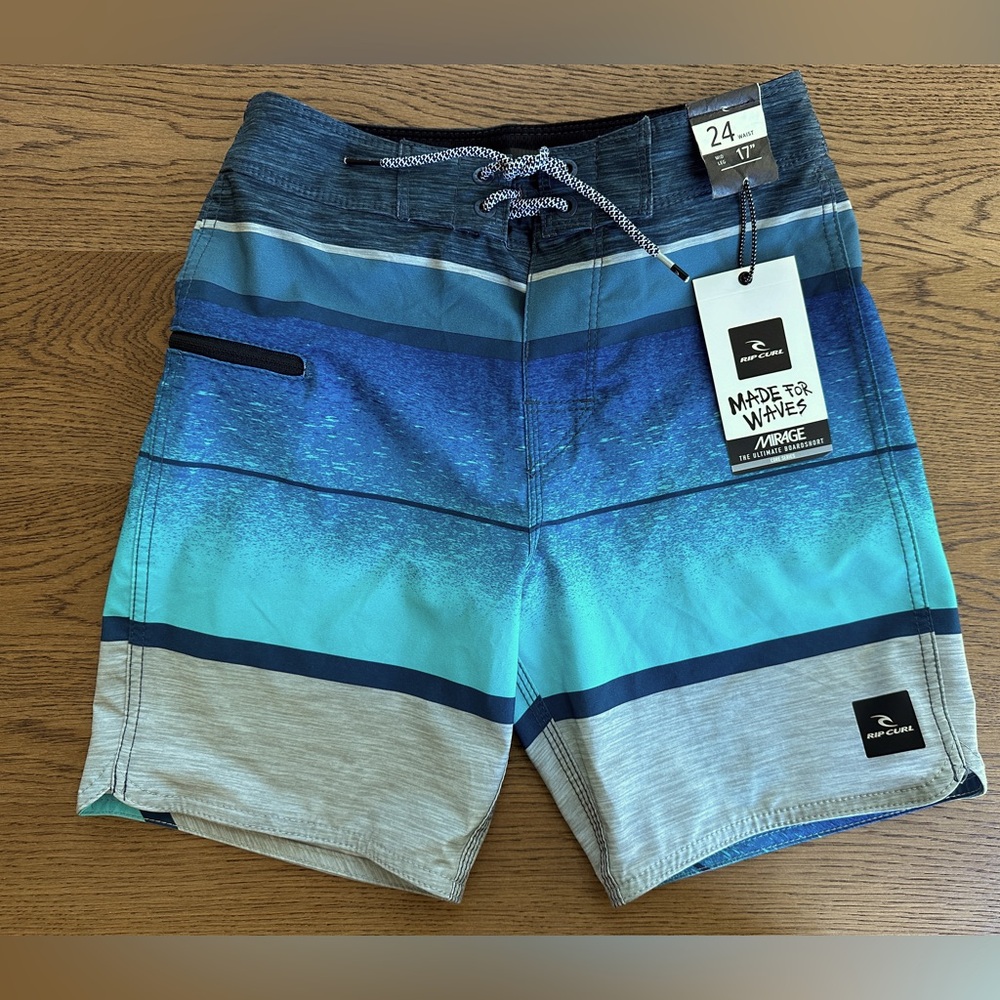 RIP CURL Mirage Boardshort - Size 24 Boys - NWT